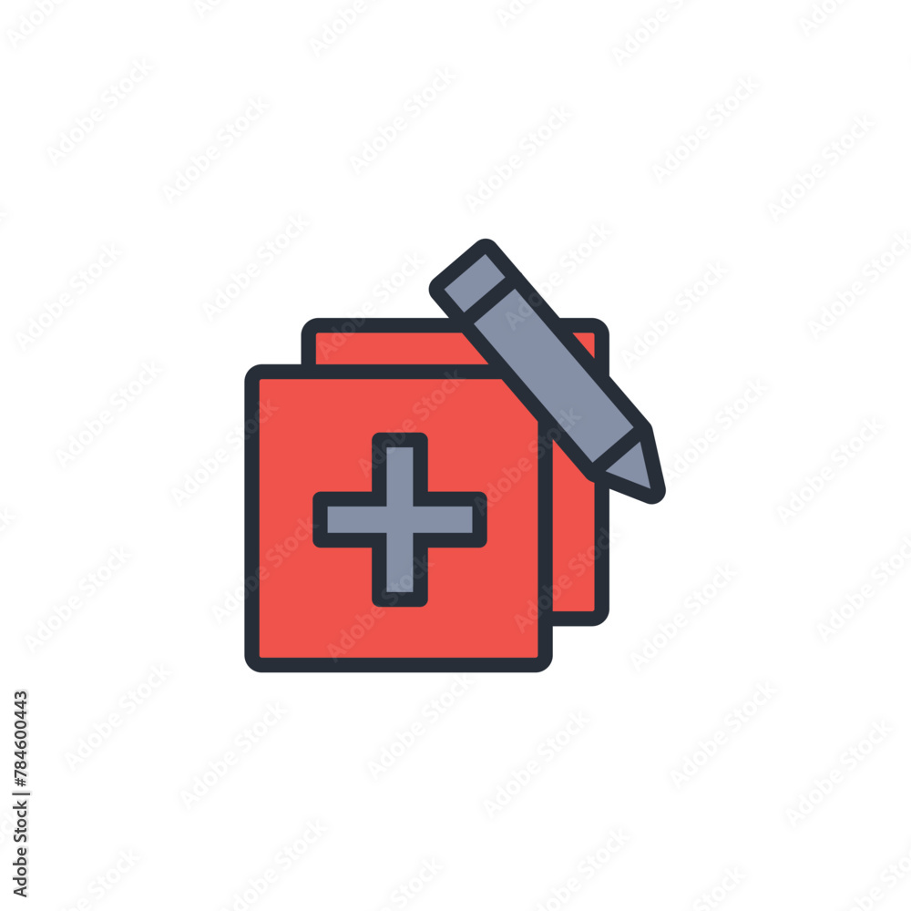 Poster create icon. vector.editable stroke.linear style sign for use web design,logo.symbol illustration.