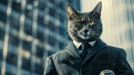 Cat businessman. Business cat. Professional cat executive - 784600855