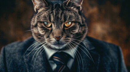 Cat businessman. Business cat. Professional cat executive - 784600874