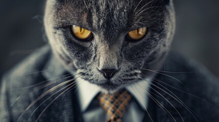 Cat businessman. Business cat. Professional cat executive - 784601479