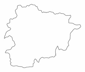 Andorra outline map