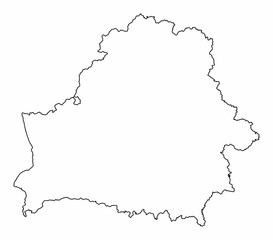 Belarus outline map