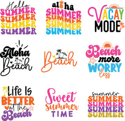Summer Retro SVG T-shirt Design
