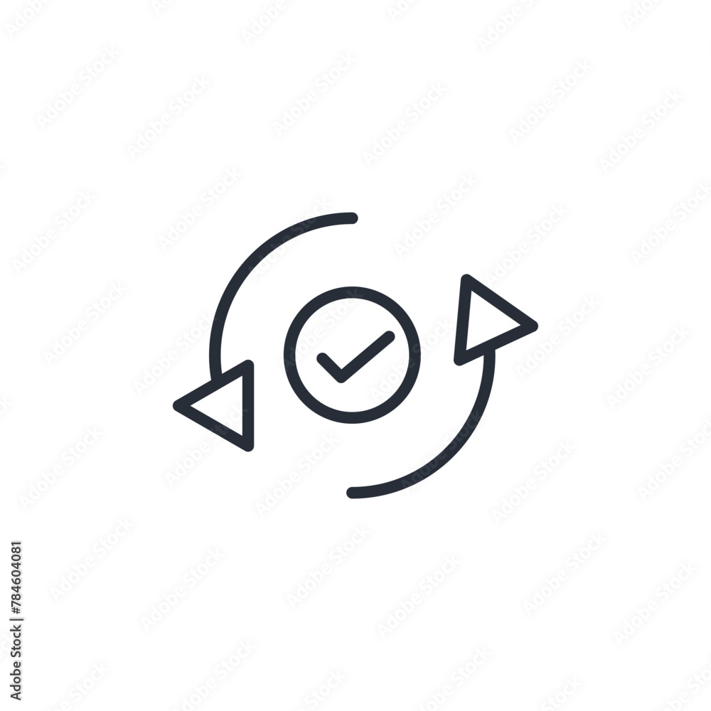 Poster update icon. vector.editable stroke.linear style sign for use web design,logo.symbol illustration.