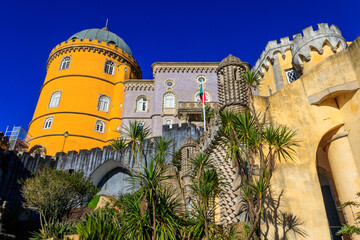 Pena National Palace in Sintra. Lisbon, Portugal