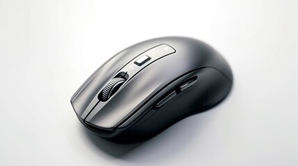 Wireless computer mouse on white background. Computer mouse isolated on white background