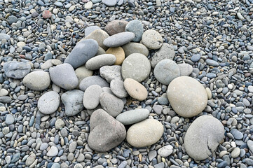 stones on the beach
