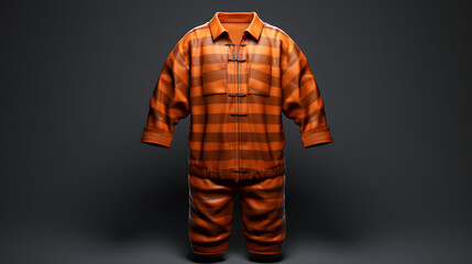 Prison Uniform Criminal Icon 3d - obrazy, fototapety, plakaty