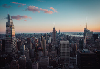 Fototapeta na wymiar Aerial view of New York Skyline