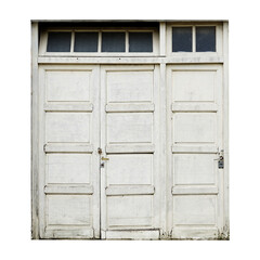Fototapeta na wymiar Vintage Weathered Wooden Door in Disrepair 