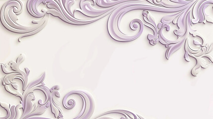 Lavender and white swirls add a gentle, romantic flair to boutique branding.