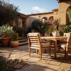 Fototapeta premium modern home in the country side with a pool UHD Wallpaper