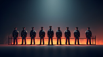 Police Lineup Criminal Icon 3d - obrazy, fototapety, plakaty
