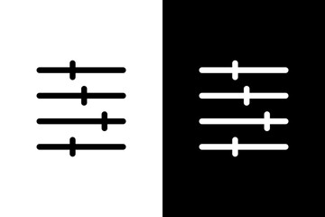 equalizer music outline style icon
