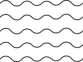 Water wave, sea wave. Wavy line set. Line water waves icon, sign vector. Zigzag line. Water logo, symbol or sign vector collection.