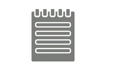 Notepad icon style vector