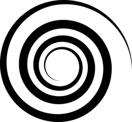 Set of spiral elements vector