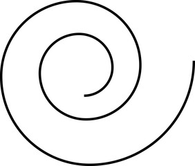 Set of spiral elements vector