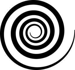 Set of spiral elements vector