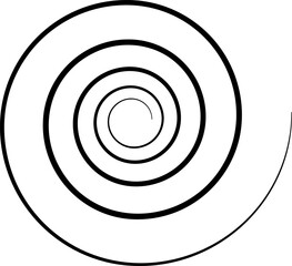 Set of spiral elements vector
