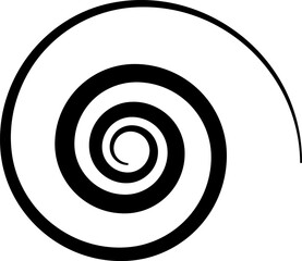 Set of spiral elements vector