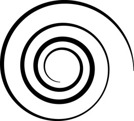 Set of spiral elements vector