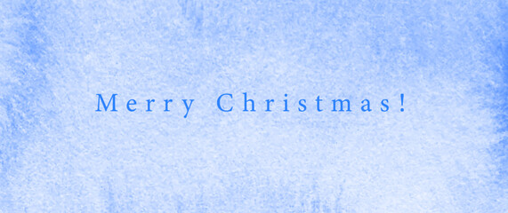 Blue vector watercolor art background for cards, flyer, poster, banner, and cover. Hand drawn blue vector texture with brush strokes and splashes. Merry Christmas! Winter illustration.