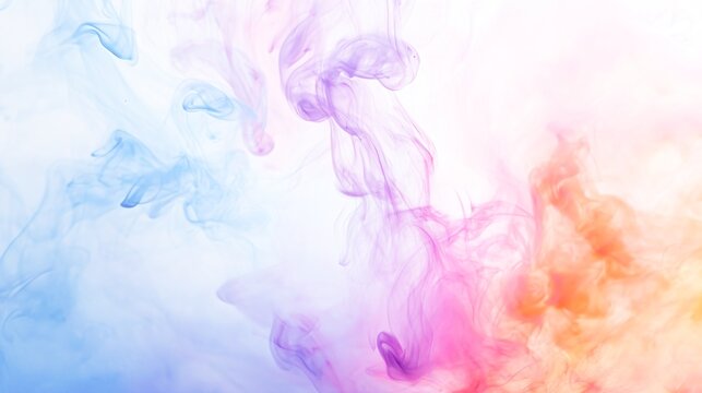 Close-up of a multicolored cloud with smoke.