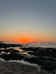 Beautiful sunset in Tamarindo Beach, Costa Rica 