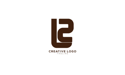 L2 2L Abstract initial monogram letter alphabet logo design