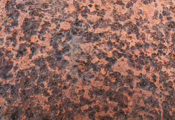 Old grunge rustic metal texture use for background. Oxidized metal surface making an abstract...