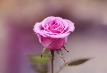 pink rose of the sky with blurred Background