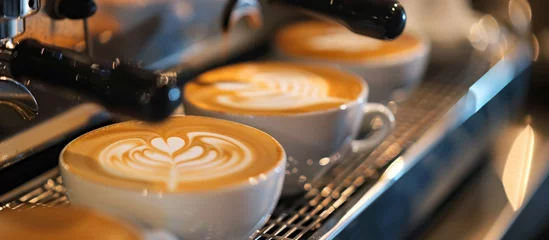 Foto op Plexiglas Baristas trained in the art of coffee-making provide personalized service to customers.  © Tor Gilje