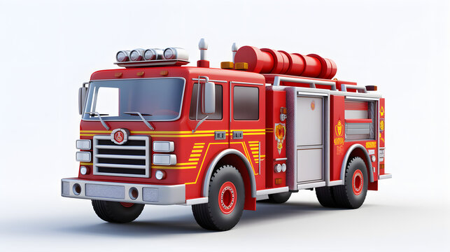 Fire Truck Icon 3d