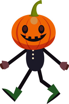 recommend clip art: Pumpkin head Halloween character