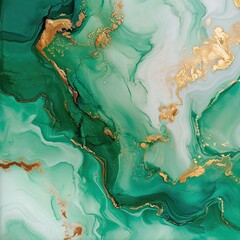  abstract marble background elegant watercolor background emerald with gold liquid fluid  