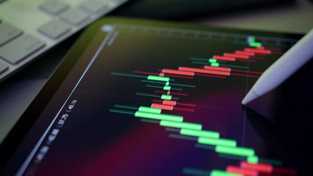 Analysis the stock market on tablet computer