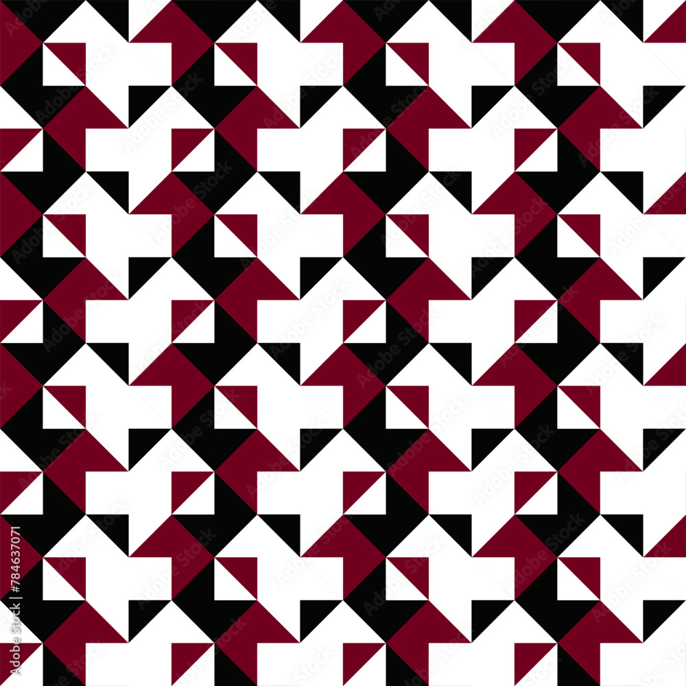 Poster abstract three color pattern background - repetitive seamless vector graphic design