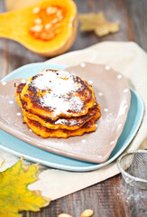 Pumpkin pancakes