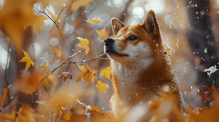 Shiba Inu Hero: A Portrayal of Canine Champion's Courageous Journey