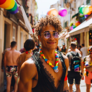 LGBTQ Individuals Roaming Urban Streets
