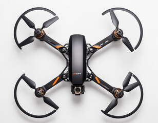 High-tech High-tech quadcopter drone with camera isolated on white backgroundquadcopter drone with camera isolated on white background