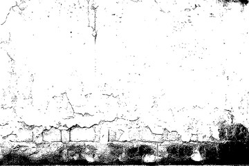 Abstract Architectural Texture: Black and White Photo of Cracked Concrete Wall for Design Projects