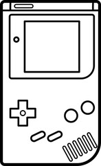 Game Boy Outline Illustration © panadesignteam