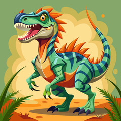 Fototapeta premium illustration of dinosaur