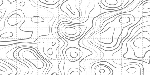 Topographic line contour map background, geographic grid map, seamless design, extraordinary  pattern in green tones, vector illustration.