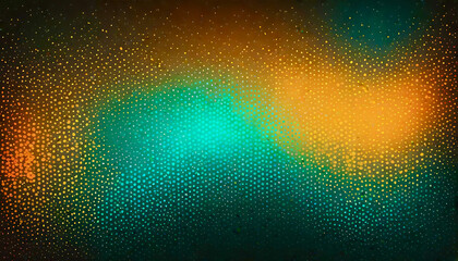 Texture Gradient background banner of Smooth Flowing Abstract Waves in Warm Golden and Teal Tones