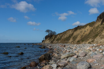 Fototapeta na wymiar Steilküste Staberhuk, Insel Fehmarn, Ostsee