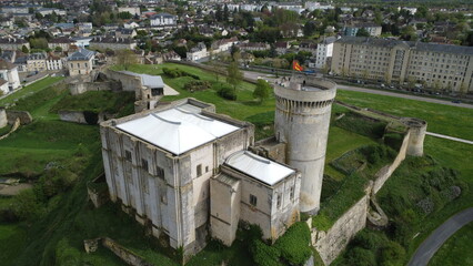 château de guillaume le conquérant Normandie - obrazy, fototapety, plakaty