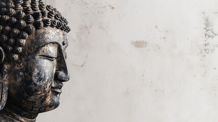 buddha on background with copy space 